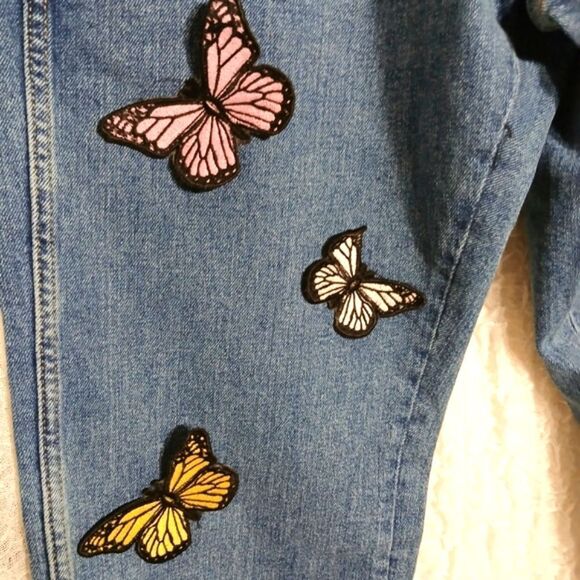 REVOLT- KRYOZ Gardening Butterfly Jeans Size XS 26/28 - Picture 6 of 10